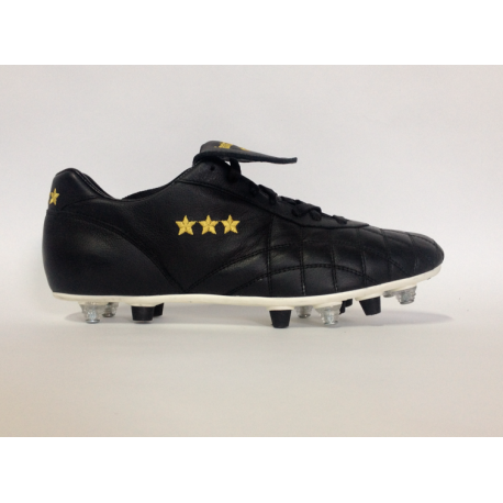 Pantofola d'Oro Scarpe Calcio DEL DUCA SG Mista Vitello Nero