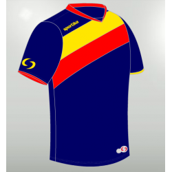 Sportika Maglia DRESDA MC Uomo Blu/Giallo/Rosso