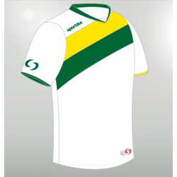 Sportika Maglia DRESDA MC Uomo Bianco/Giallo/Verde