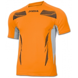 Joma Maglia Running ELITE III M/C Uomo Arancio/Nero/Grigio