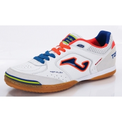 Joma Scarpe Calcetto TOP FLEX 402 Indoor Uomo Bianco/Arancio