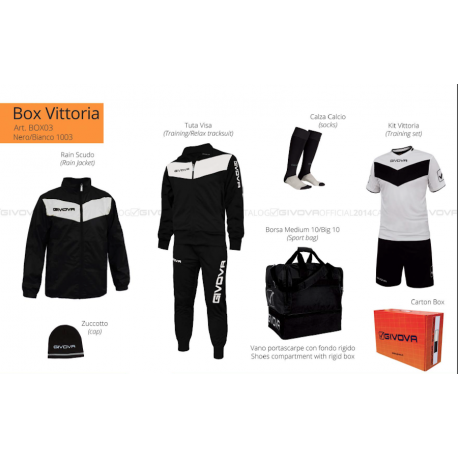 Givova BOX VITTORIA Nero/Bianco