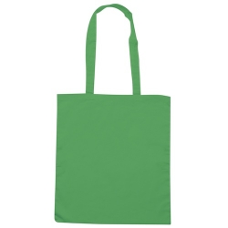 Borsa Shopping in Cotone Q24210 Verde Acido (Conf. 10 pezzi)