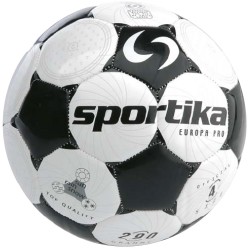 Sportika Pallone Calcio EUROPA n.4 Bianco/Nero