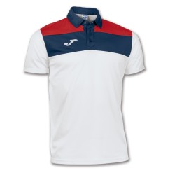 Joma 100246 Polo CREW Uomo Bianco/Blu/Rosso