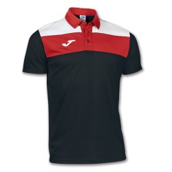 Joma 100246 Polo CREW Uomo Nero/Rosso/Bianco