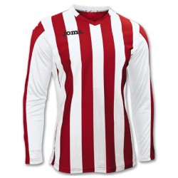 Joma 100002. Maglia Gara COPA ML Uomo Bianco/Rosso