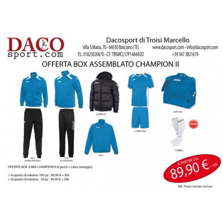 Joma Box Asseblato CHAMPION II Bianco/azzurro