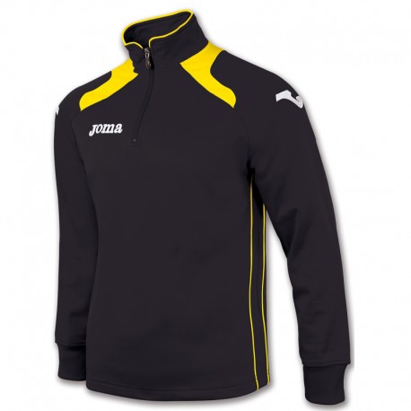 Joma Felpa Mezza Zip CHAMPION II Uomo Nero/Giallo