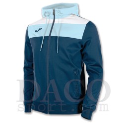 Joma Felpa Cappuccio CREW Uomo Blu/Bianco/Celeste