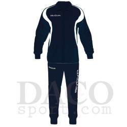 Givova Tuta Training SATURNO Uomo-Donna Blu/Bianco