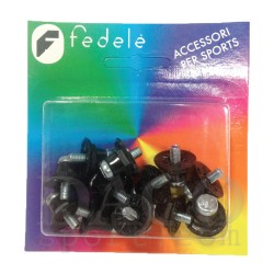 Fedele Tacchetti Nylon/Metallo Monocolore mm 13/16 nero