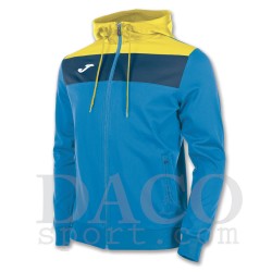 Joma Felpa Cappuccio CREW Uomo Azzurro/Giallo/Blu