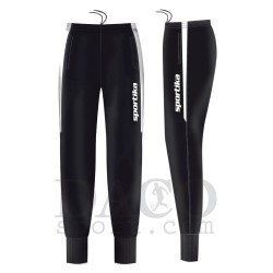 Sportika Pantalone BREMA Uomo Nero/Bianco