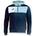 Joma Felpa Cappuccio CREW II Uomo Blu/Celeste/Bianco