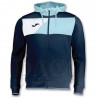 Joma Felpa Cappuccio CREW Uomo blu/celeste/bianco