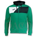 Joma Felpa Cappuccio CREW II Uomo Verde/Nero/Bianco