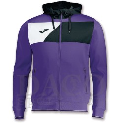 Joma Felpa Cappuccio CREW Uomo Viola/Nero/Bianco