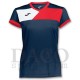 Joma Maglia CREW II MC Donna Blu/Rosso/Bianco