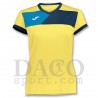 Joma Maglia CREW II MC Donna Giallo/Blu/Azzurro