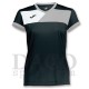 Joma Maglia CREW II MC Donna Nero/Grigio/Bianco