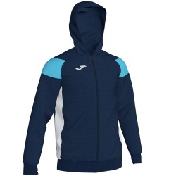 Joma Felpa Cappuccio CREW III Uomo Blu/Celeste/Bianco